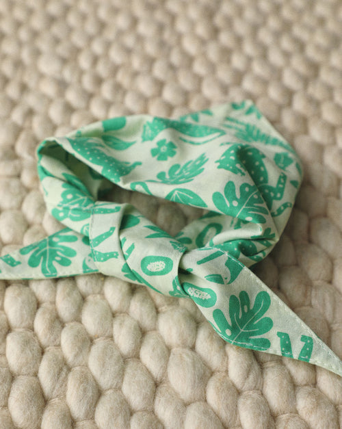 Fresh green print accessory made for stylish pups