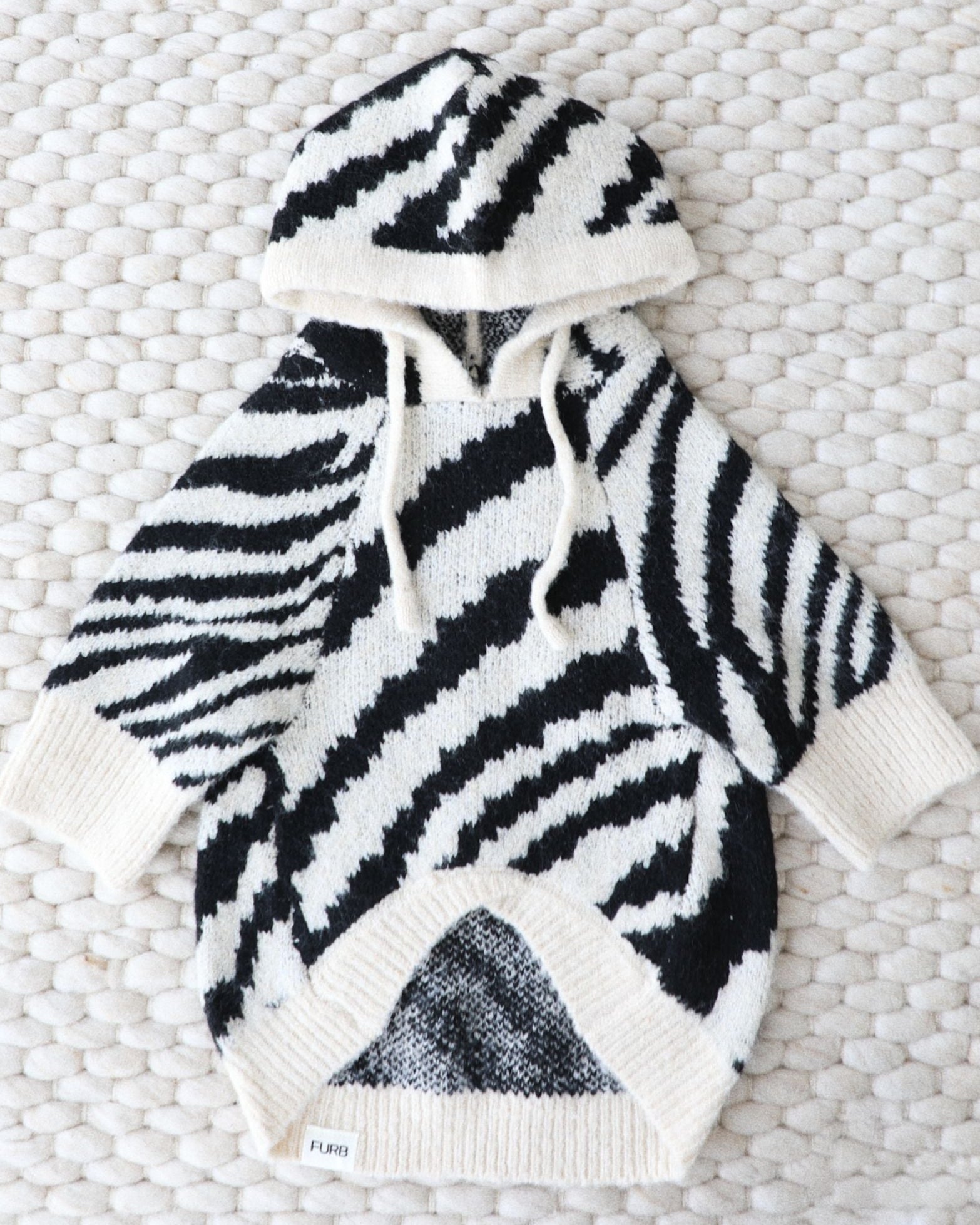 Milan Zebra Print Dog Hoodie
