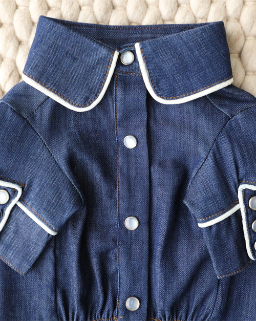 Blue Jean Baby Denim Dog Shirt