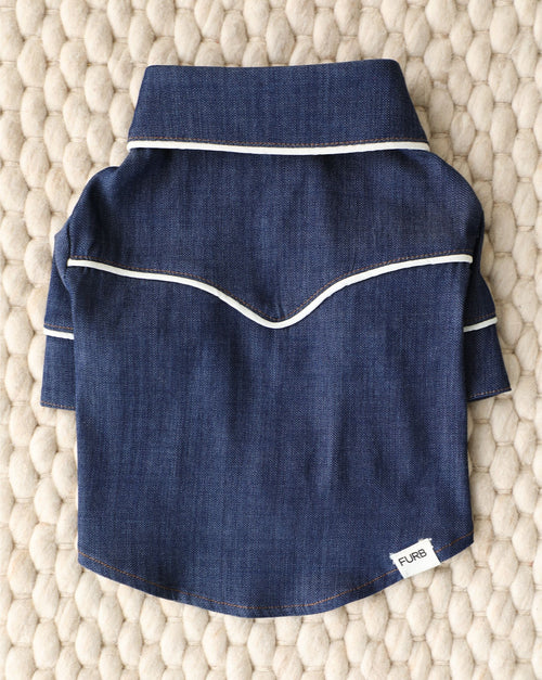 Blue Jean Baby Denim Dog Shirt