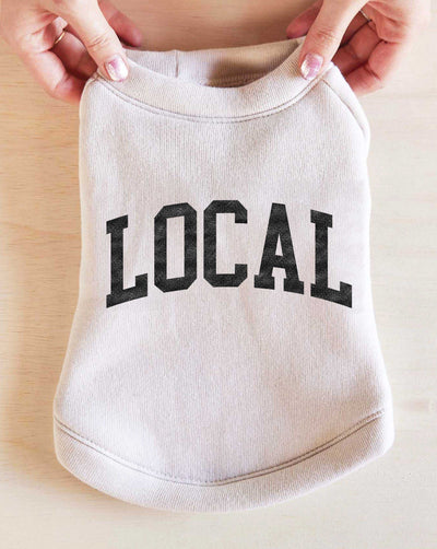 local graphic dog sweatshirt