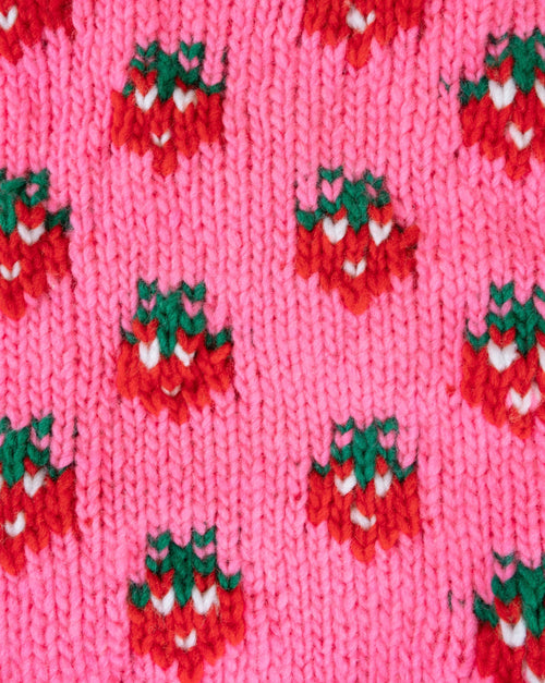 Berry Cute hot pink sweater for fashionable pups, perfect for Bichons or Chihuahuas.