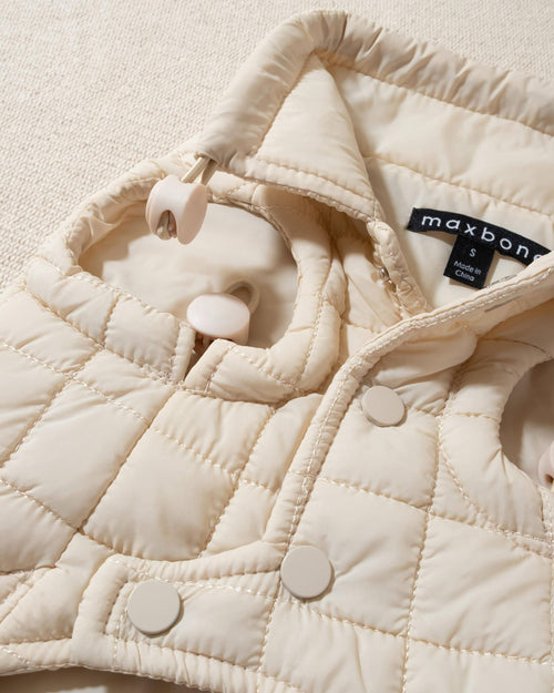 perfect on its own or layered with a cute sweater. This quilted, stylish jacket is fully adjustable, with coordinating sand cords on the hem, neck, and arm openings. Jacket can be worn over harness, with a small opening for leash attachment on the back. Asymmetrical buttons also make for more secure wear, for even the most portly of pups!. best lightweight jacket for french bulldog