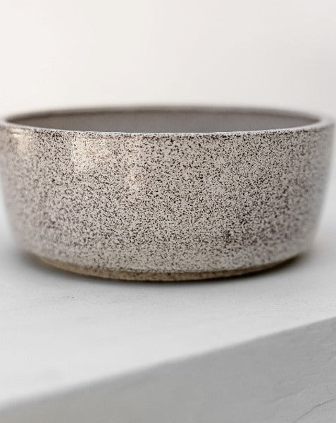 Fleck Off Speckled Handmade Dog Bowl Set