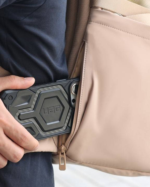 Practical Pet Carrier Backpack in tan, perfect for day trips with your furry friend.