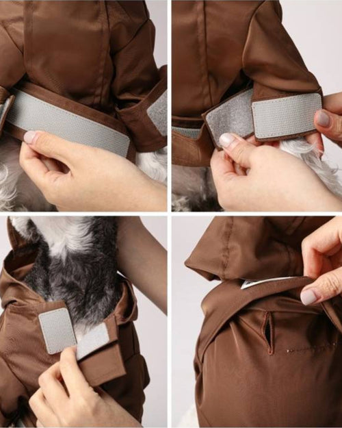 Waterproof rainjacket for Shiba dogs