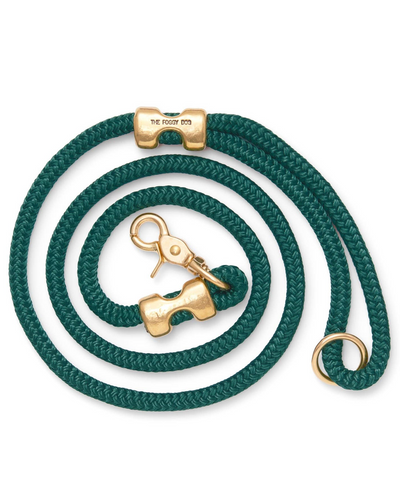 The Foggy Dog Evergreen Marine Rope Dog Leash