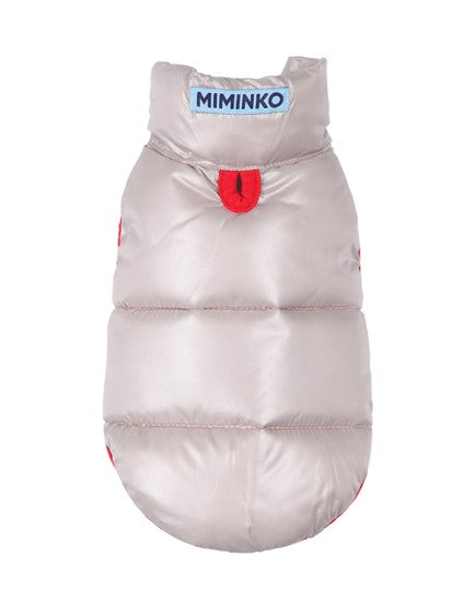 Ivory Cloud Puffer Vest. puffer jacket for french bulldog