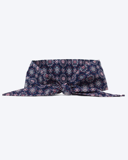 Classic blue dog bandana, perfect for small and medium breeds like Cocker Spaniels and Beagles.