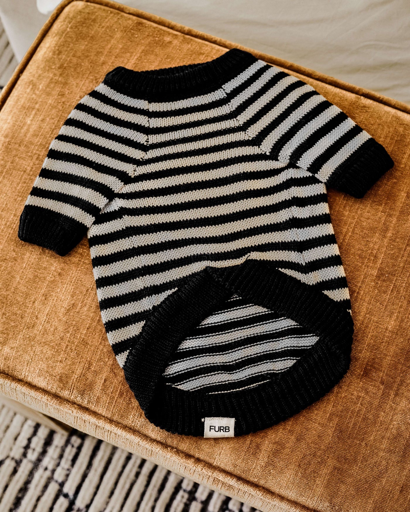 Like A Bandit Black Striped Sweater Product Image Detail