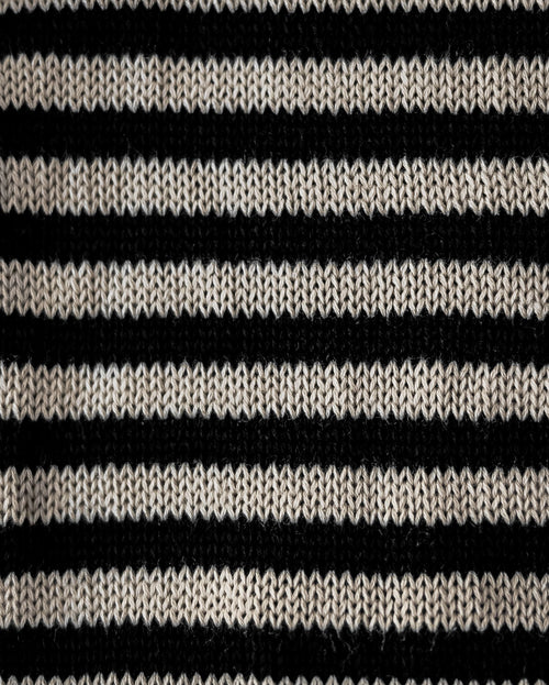 Like A Bandit Black Striped Sweater Product Image Detail. corgi puppy sweater