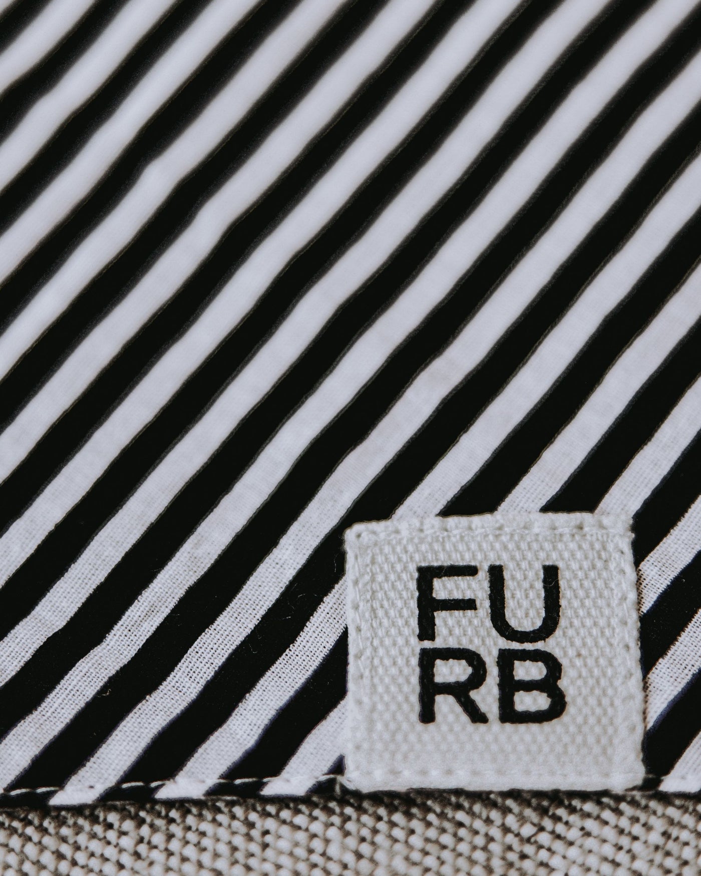 Captain Black + White Striped Bandana Product Image Detail
