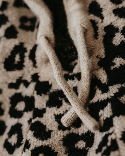 Milan Leopard Print Hoodie Product Image Detail pug clothing