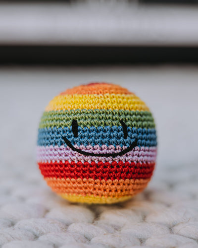 Basic Studio Smiley Face Ball in Rainbow Product Image