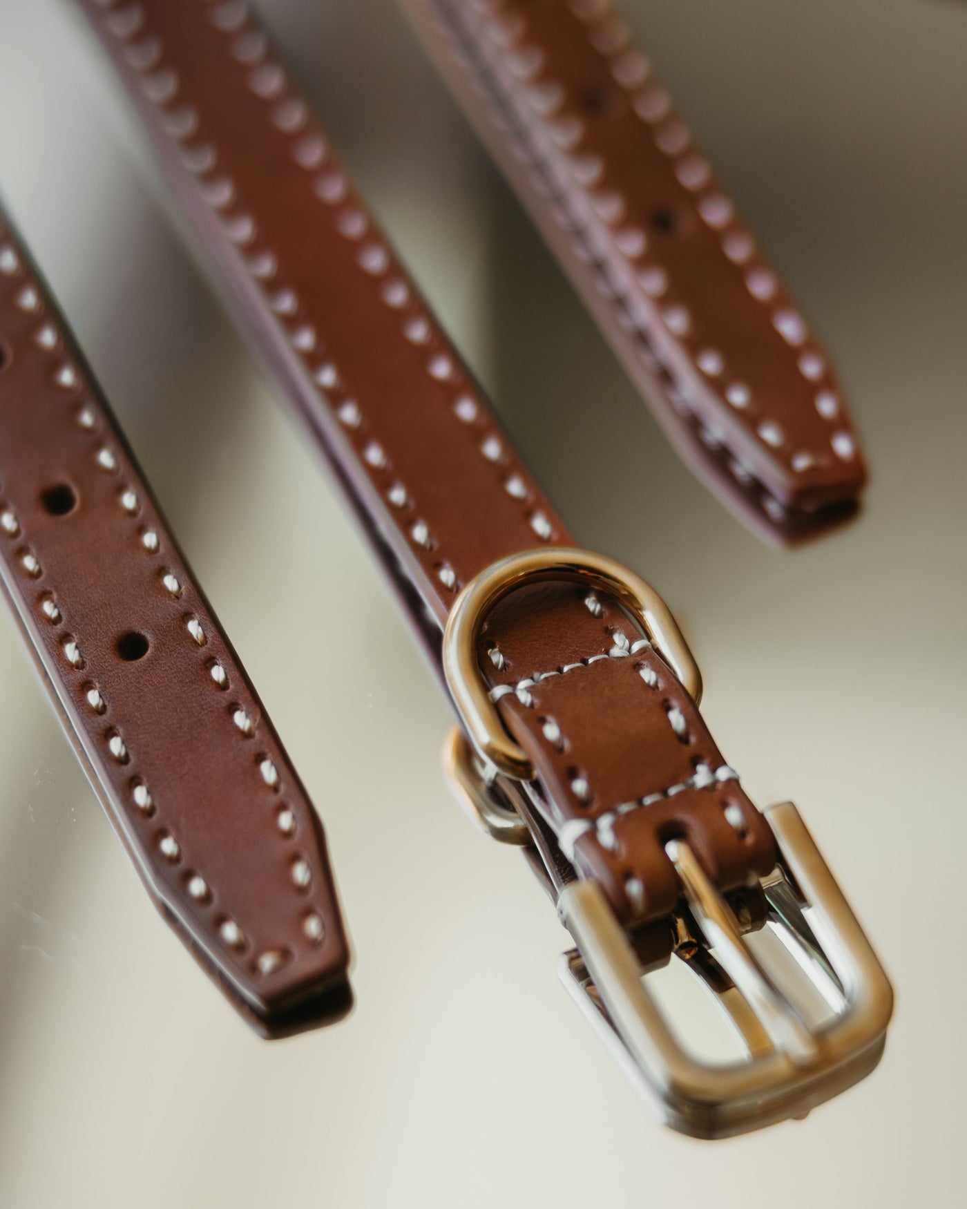 Take the Lead Tan Leather Collar Product Image Detail
