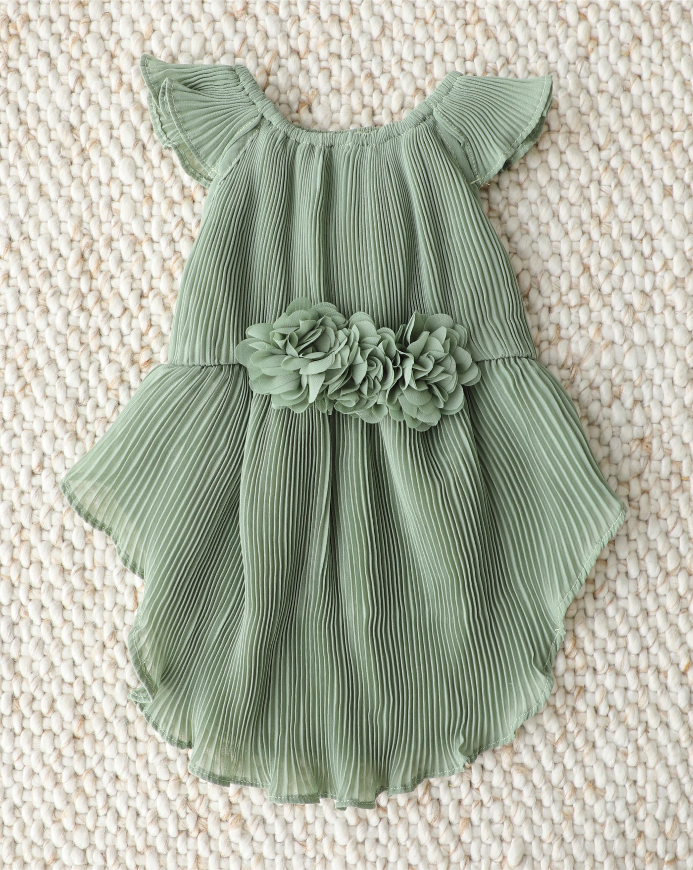 sage green dog dress Love Story Sage Green Pleated Chiffon Dress