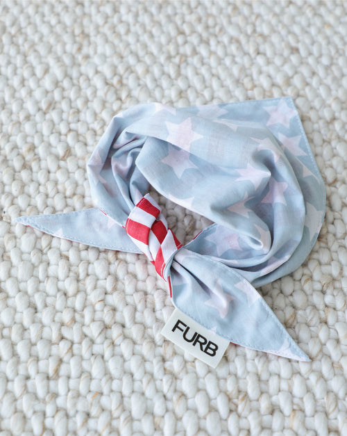 Yankee Poodle American Flag Reversible Bandana