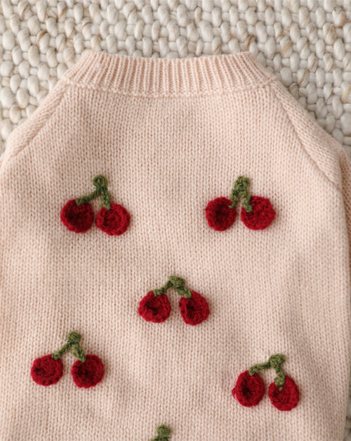 Mon Chéri Blush Cherry Dog Sweater