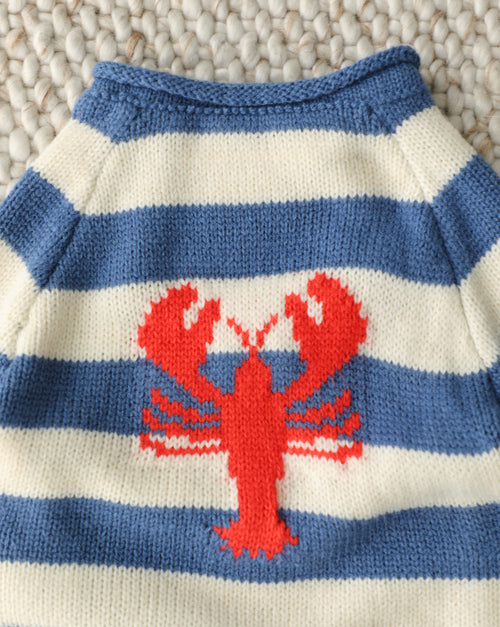 In A Pinch Blue + White Striped Sweater