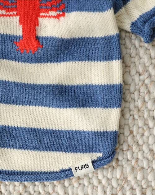 In A Pinch Blue + White Striped Sweater
