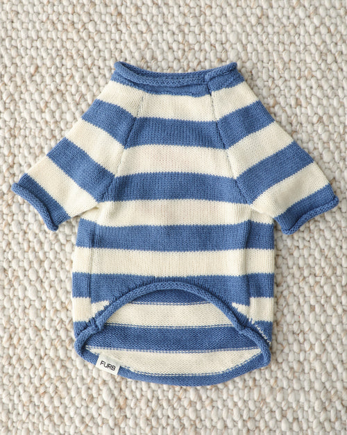 In A Pinch Blue + White Striped Sweater