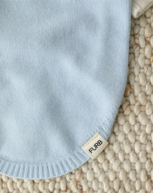 Cherry On Top Light Blue Polo Dog Sweater