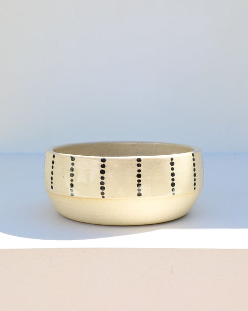 X Marks the Dot Ceramic Bowl