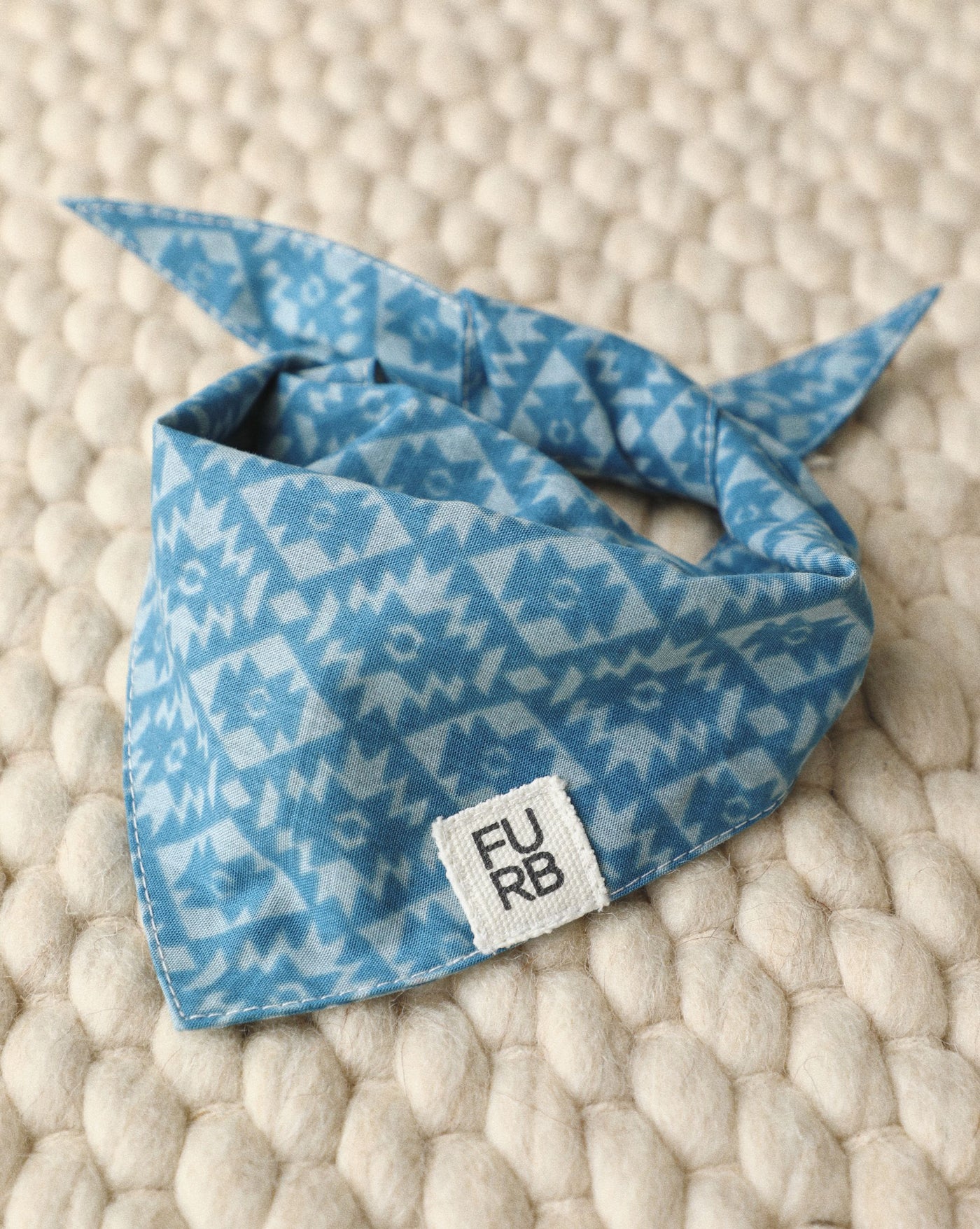 Prairie Prance Denim Blue Dog Bandana
