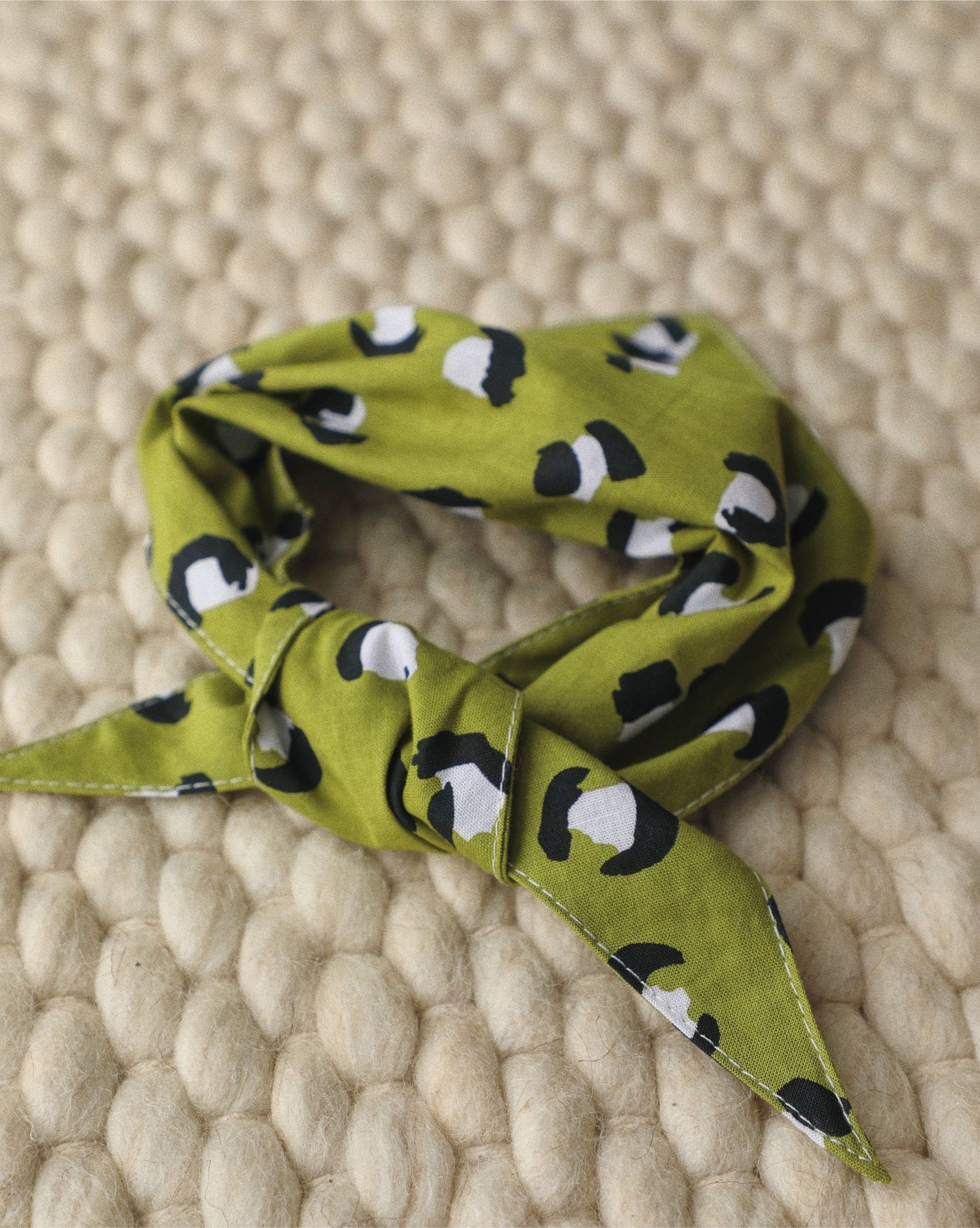 Juno Green Leopard Dog Bandana