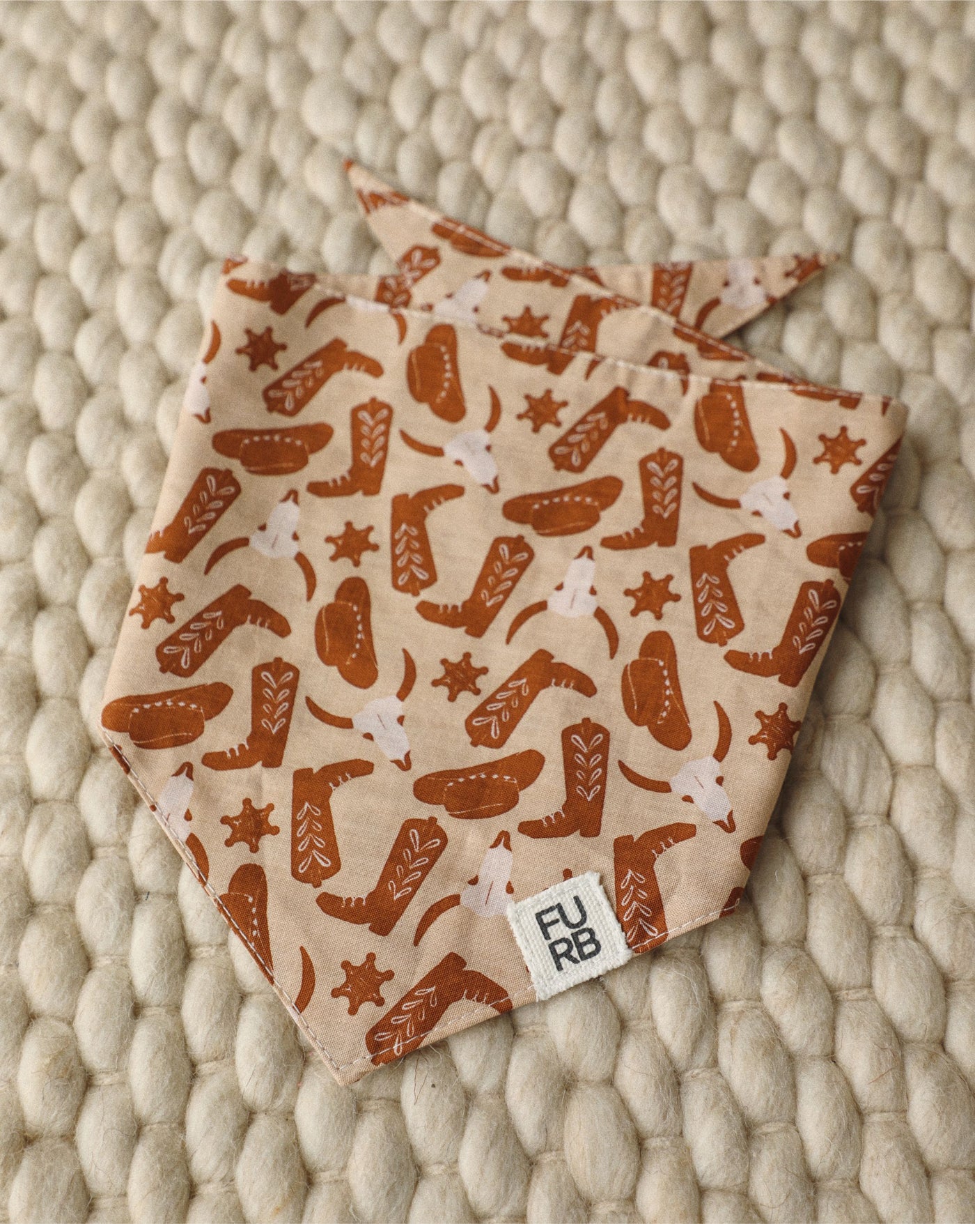 Buckaroo Western Print Dog Bandana