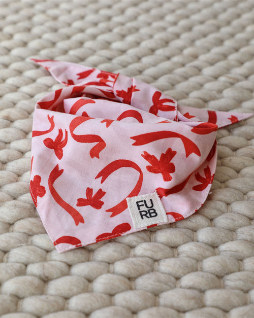 Perfect Present Bow Print Dog Bandana