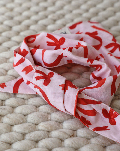 Perfect Present Bow Print Dog Bandana