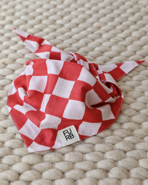 Make a Move Red Check Bandana