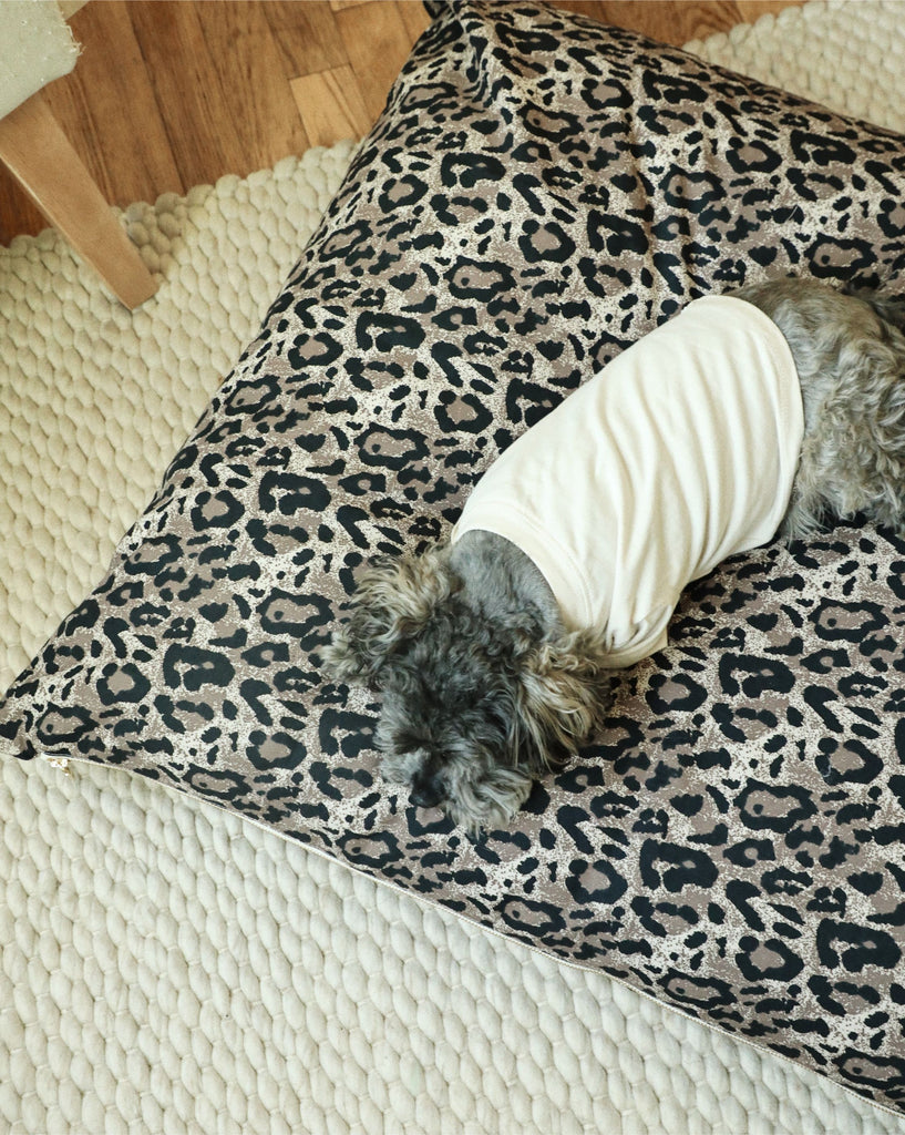Sarabi Leopard Print Dog Bed