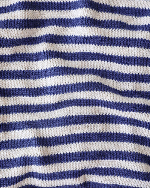 Like A Bandit Blue Striped Dog Sweater