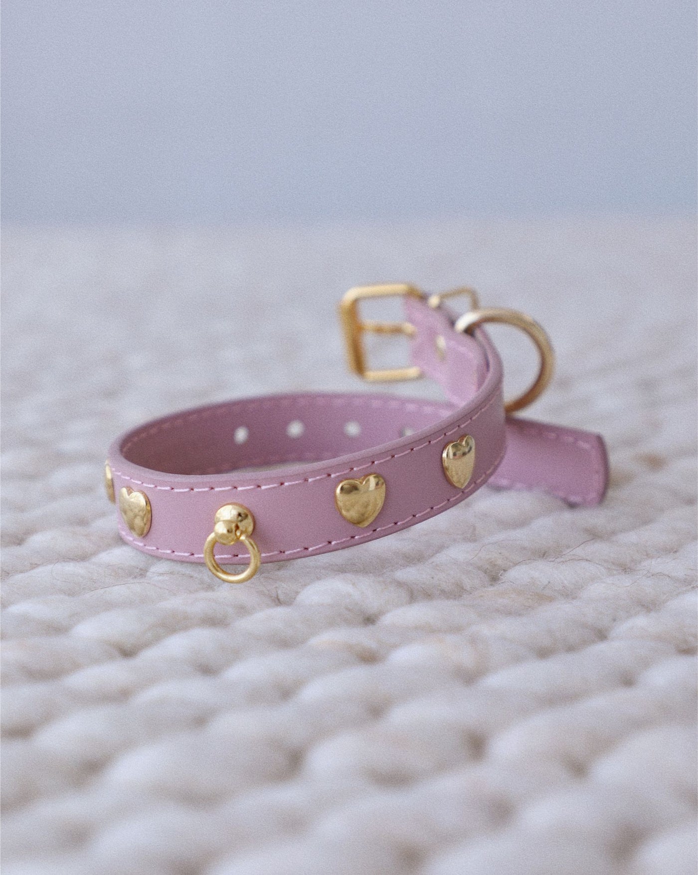 Nara Studded Collar Mauve Leather Walk Kit
