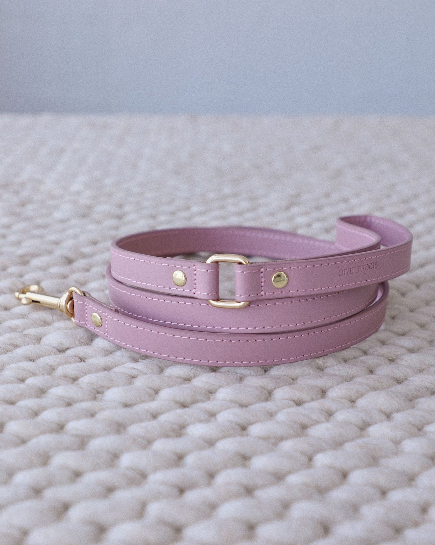 Nara Studded Collar Mauve Leather Walk Kit