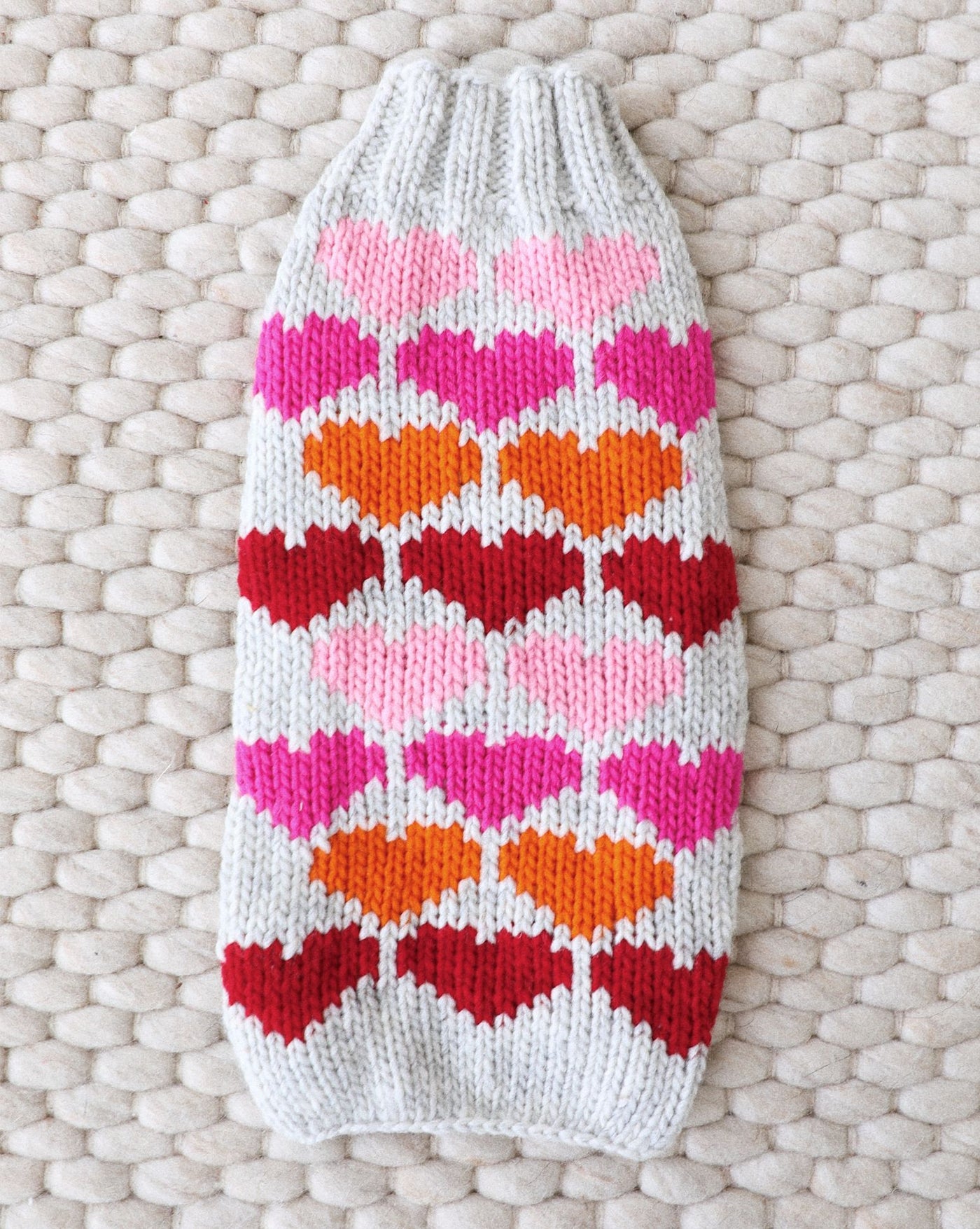 Be Mine Heart Print Dog Sweater