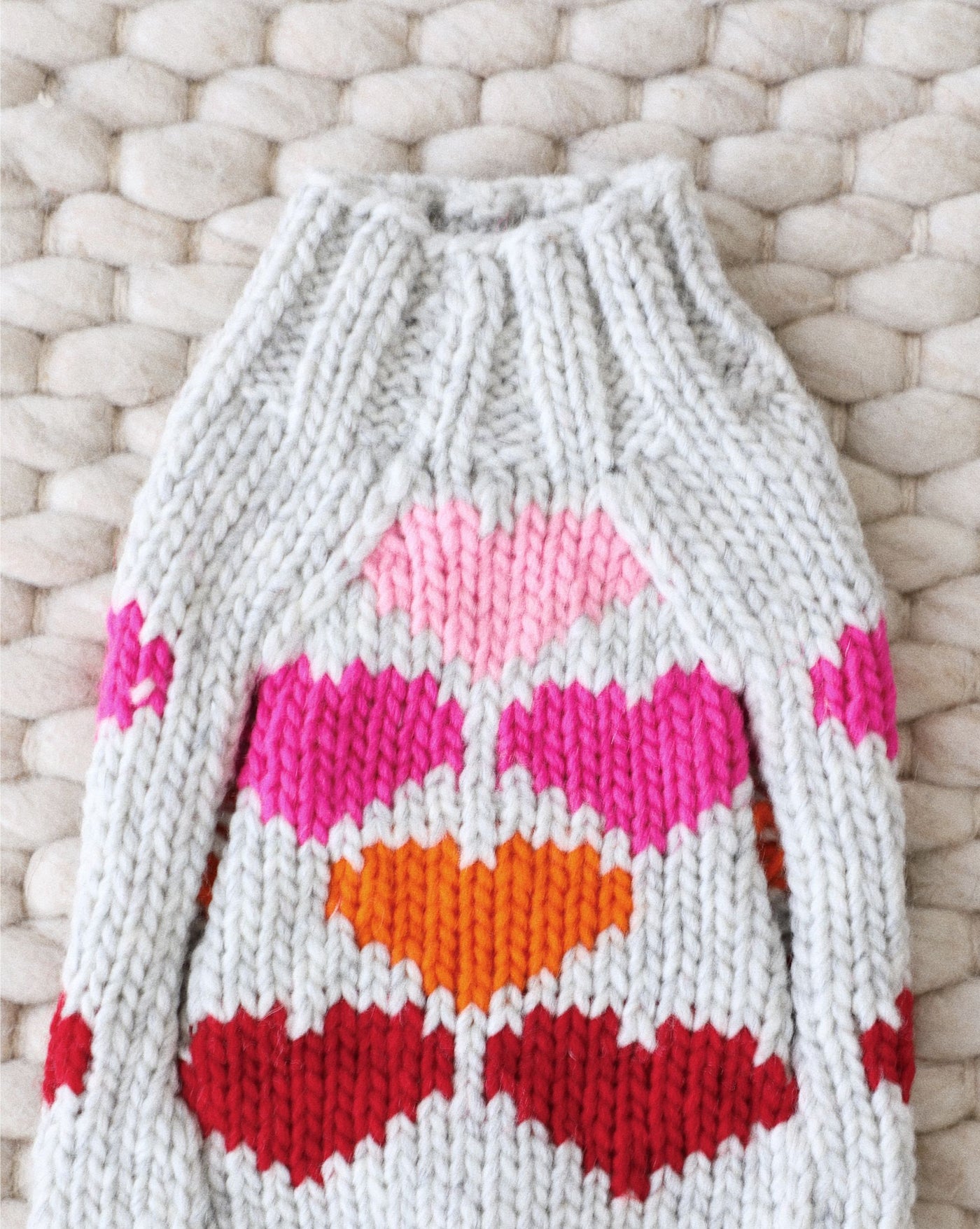 Be Mine Heart Print Dog Sweater