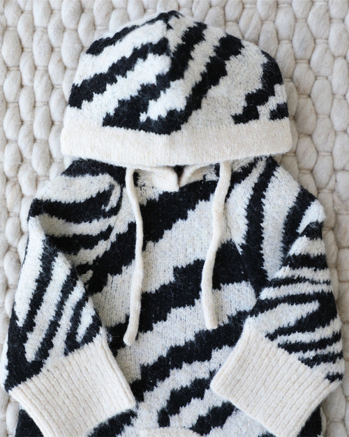 Milan Zebra Print Dog Hoodie