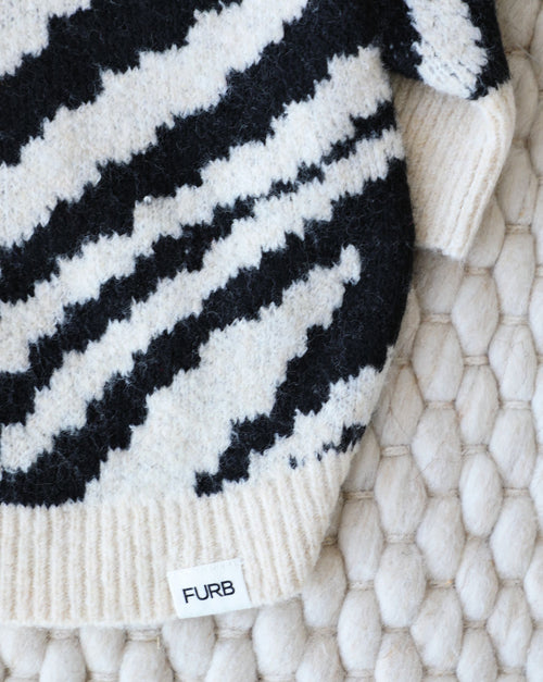 Milan Zebra Print Dog Hoodie