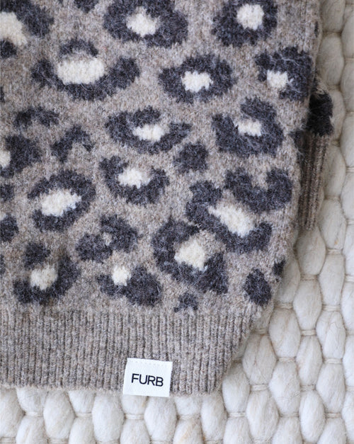 Big Roar Leopard Crewneck Dog Sweater