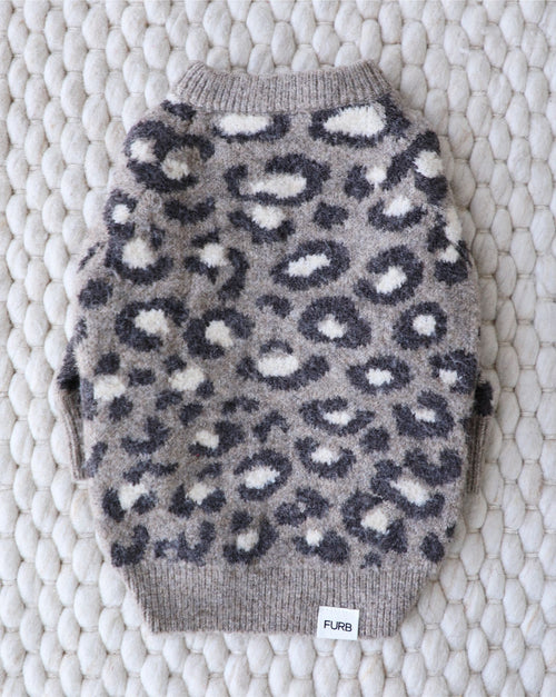 Big Roar Leopard Crewneck Dog Sweater