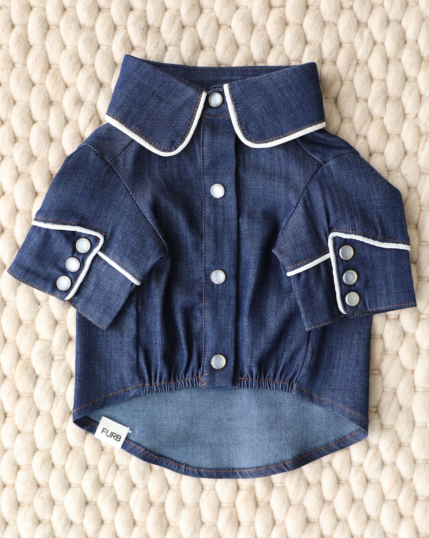 Blue Jean Baby Denim Dog Shirt