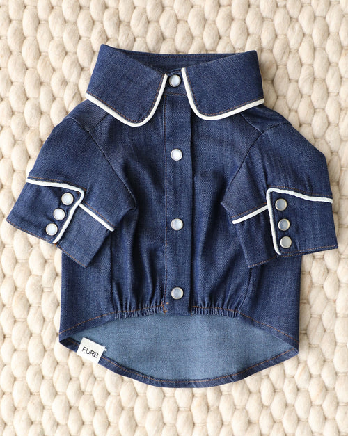 Blue Jean Baby Denim Dog Shirt
