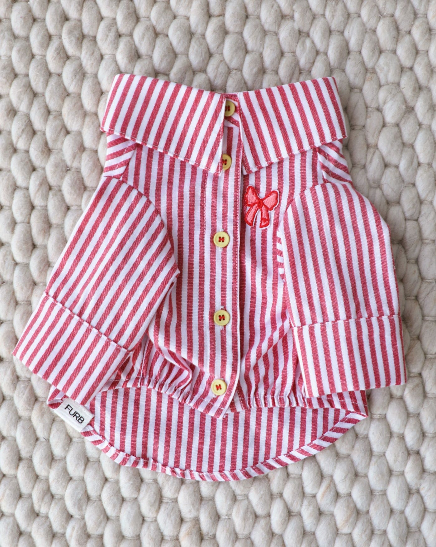 Nantucket Red + White Striped Button Up