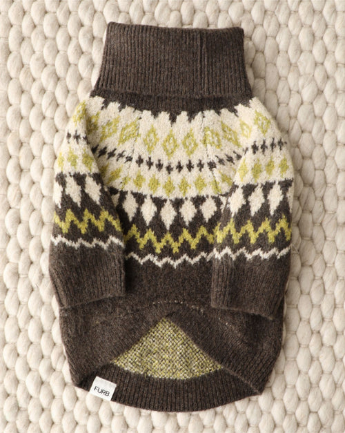 Toasty Tails Fair Isle Dog Sweater