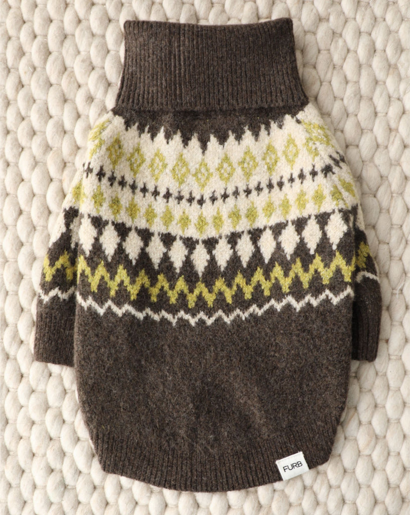 Fair Isle Dog Sweater | Winter Dog Sweaters – FURB