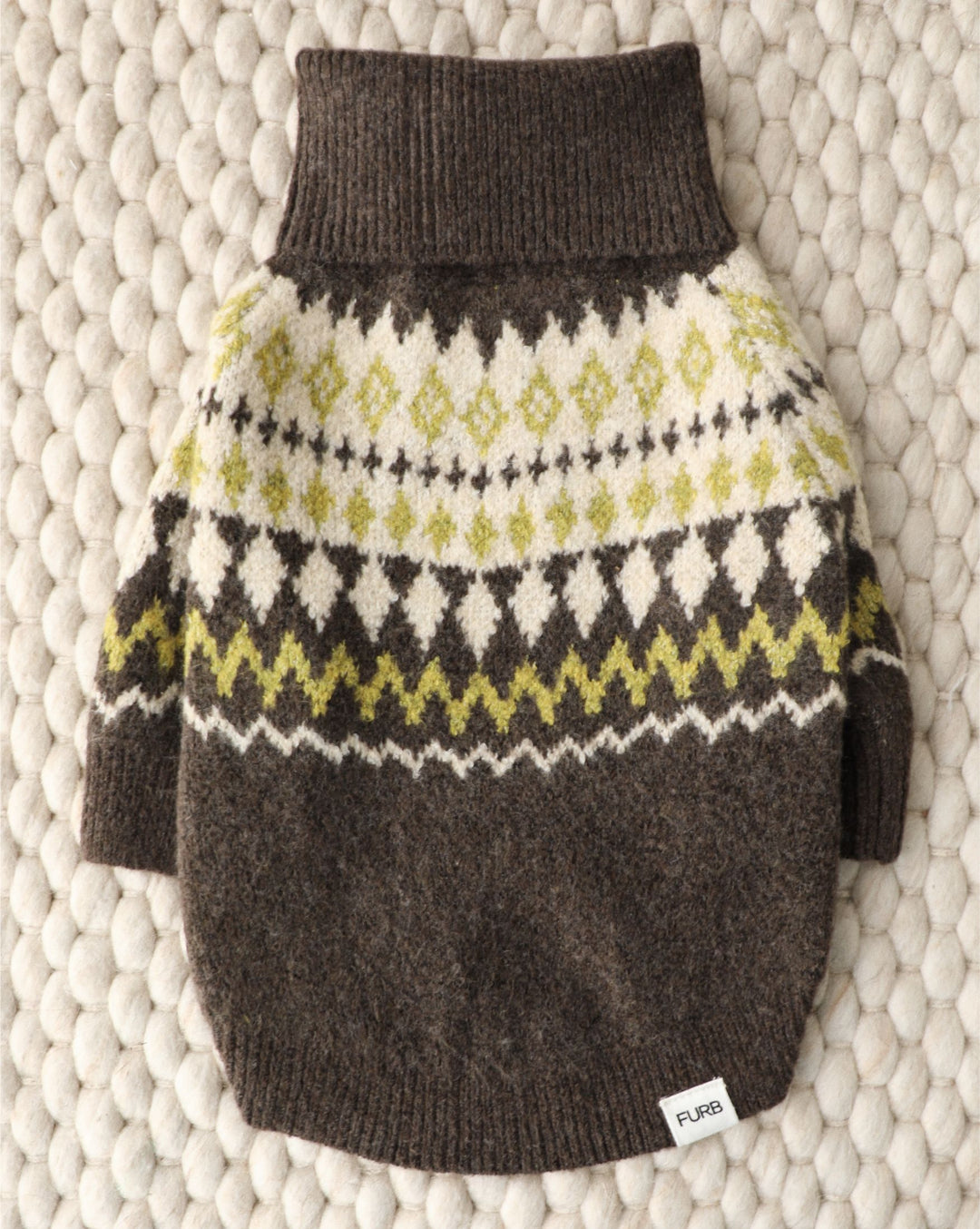 ⭐︎犬服⭐︎handmade Fair Isle Dog Sweater | Winter Dog Sweaters – FURB