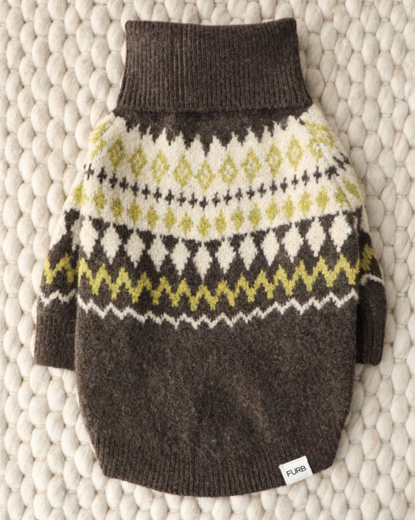 Toasty Tails Fair Isle Dog Sweater